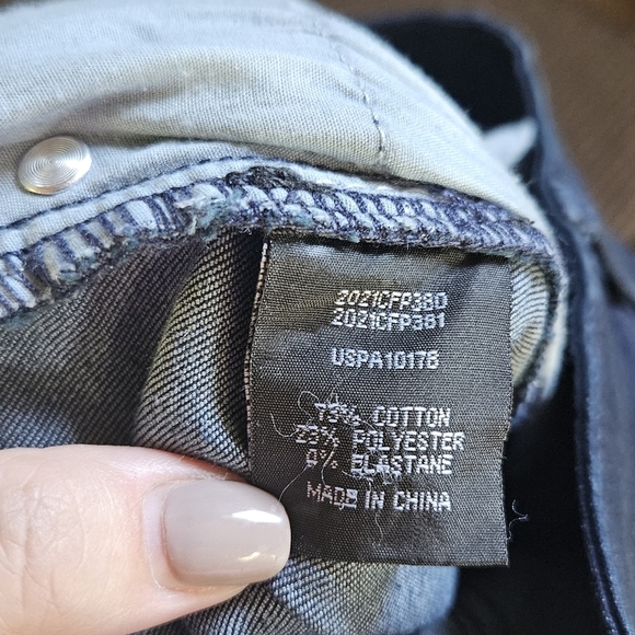 Women's Dark Blue Universal Standard Button Fly Etta Jeans Size 10 - Picture 4 of 5